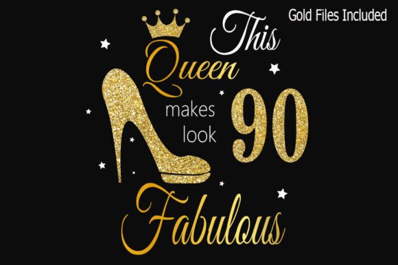 90th Birthday Svg, Graphics & T-Shirt Designs