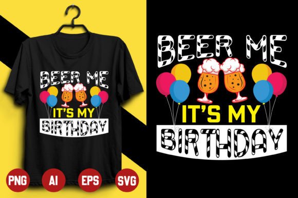 Birthday T-shirt Design -1: Graphics & Print Templates