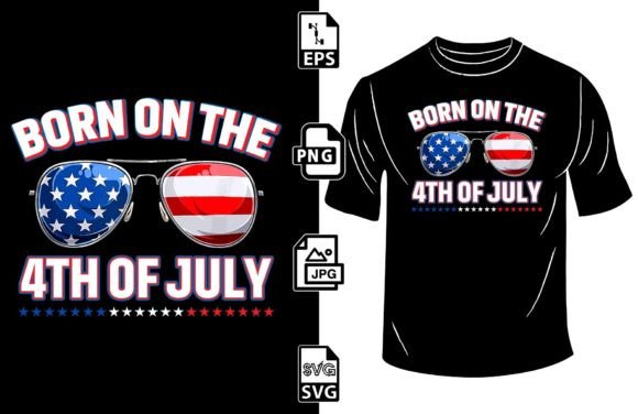 Born on the 4th of July: Graphics & Print Templates