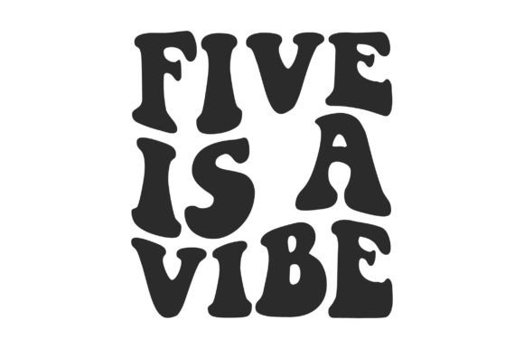 Five Is Vibe Birthday Retro Wavy T-Shirt Review